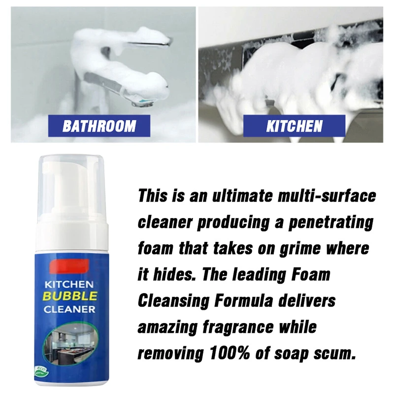 HOT Foam Cleaner Multi Purpose Cleansing 100ml Washing for Home Kitchen