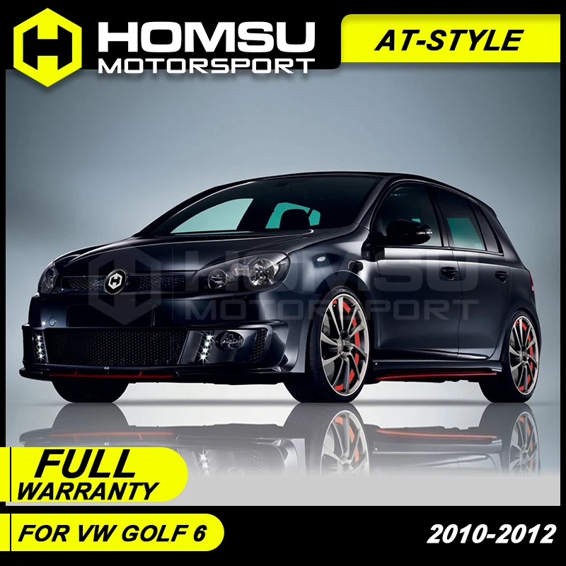 Комплект передних задних спойлеров AT Style для Golf 6 r20 2010 2012 защита автомобильного