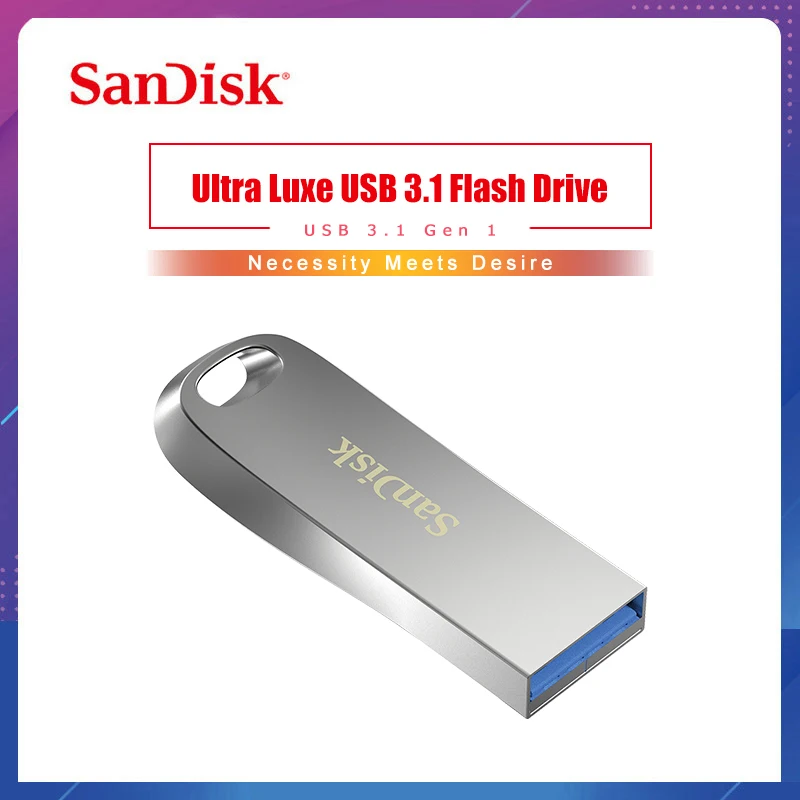 Флэш накопитель SanDisk Ultra Luxe USB 3 1 оригинальная флэш карта максимальная яркость 150