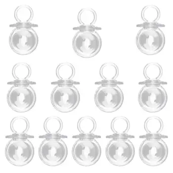 

24pcs/2 Packs Transparent Plastic Candy Box Sugar Containers Holder Party Supplies For Baby Shower Birthday Wedding