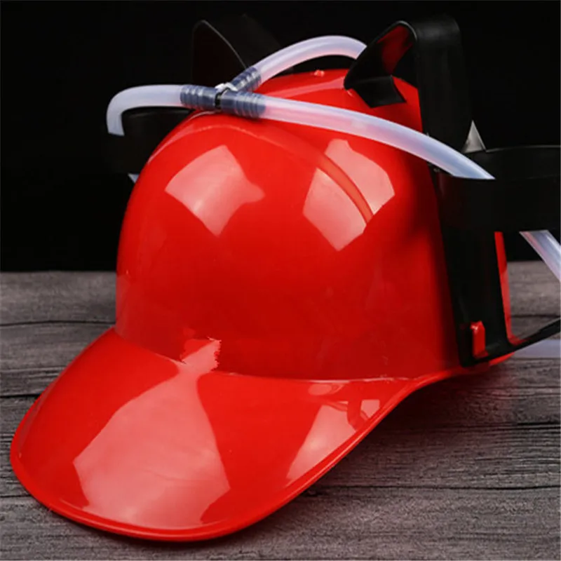 Beer and Soda Coke Cool Helmet Drinking Cap Drinking Hat with Straws Can  Holder Toys Games Fun Party Hat