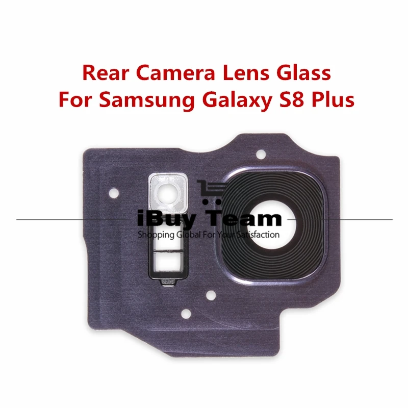 For Samsung Galaxy S8 Plus Rear Back Camera Lens Glass+ Holder Frame For Galaxy S8Plus S8+ G955 Replacement Spare Parts