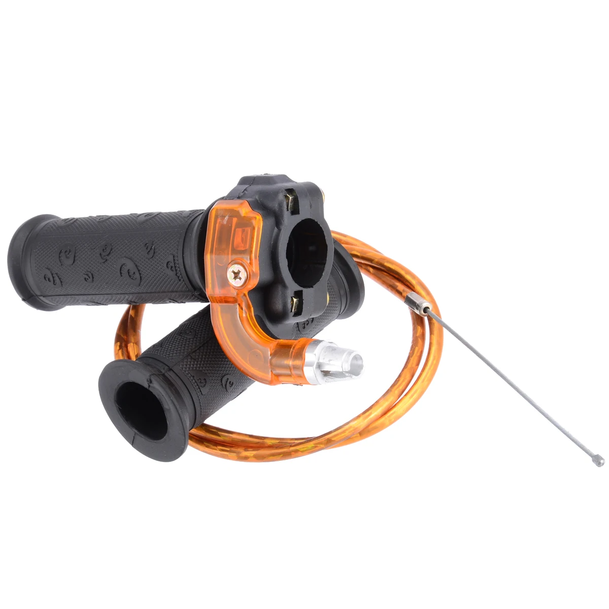 Restrictable Twist Throttle Grip Cable Set For 47 49 cc Mini Dirt Bike Quad ATV