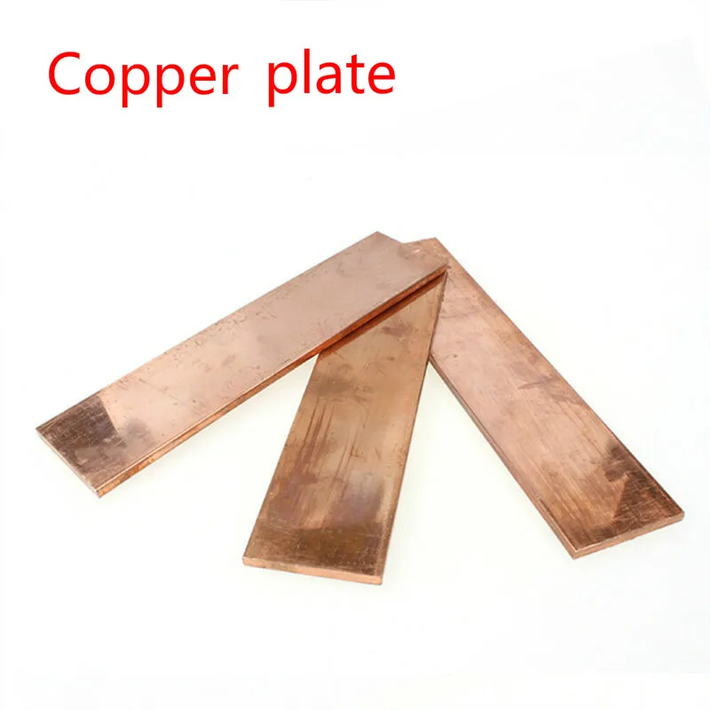 1pcs 99% High-purity copper tapecopper metal plate kit for laminated circuit board pure copper strip thickness 1.5mm 2mm