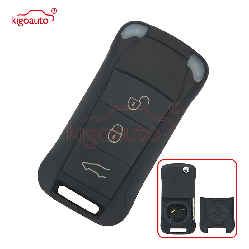 

Cayenne Remote key shell 3button 2003 to 2012 for Porsche kigoauto