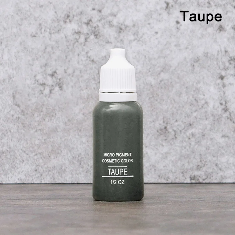 taupe 15 мл жидкий пигмент для полупостоянных губ бровей подводка для глаз Лидер продаж - Цвет: taupe