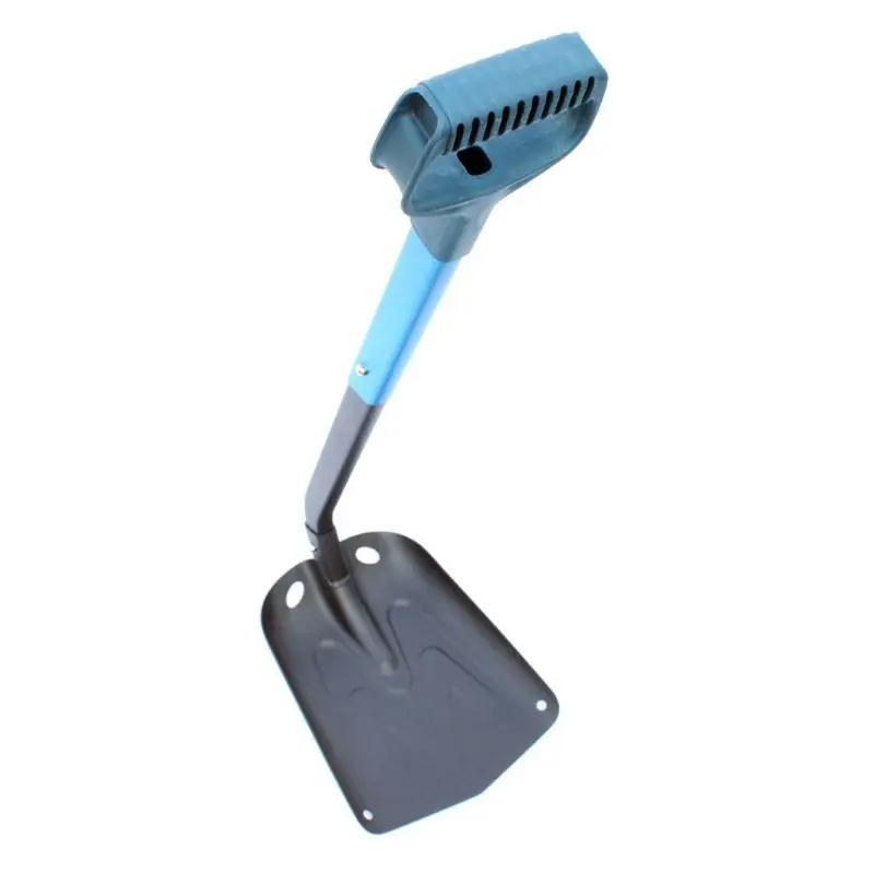 Aluminum light snow shovel for car emergency, detachable snow shovel, blue for car SUV RV or snowmobile easy storage