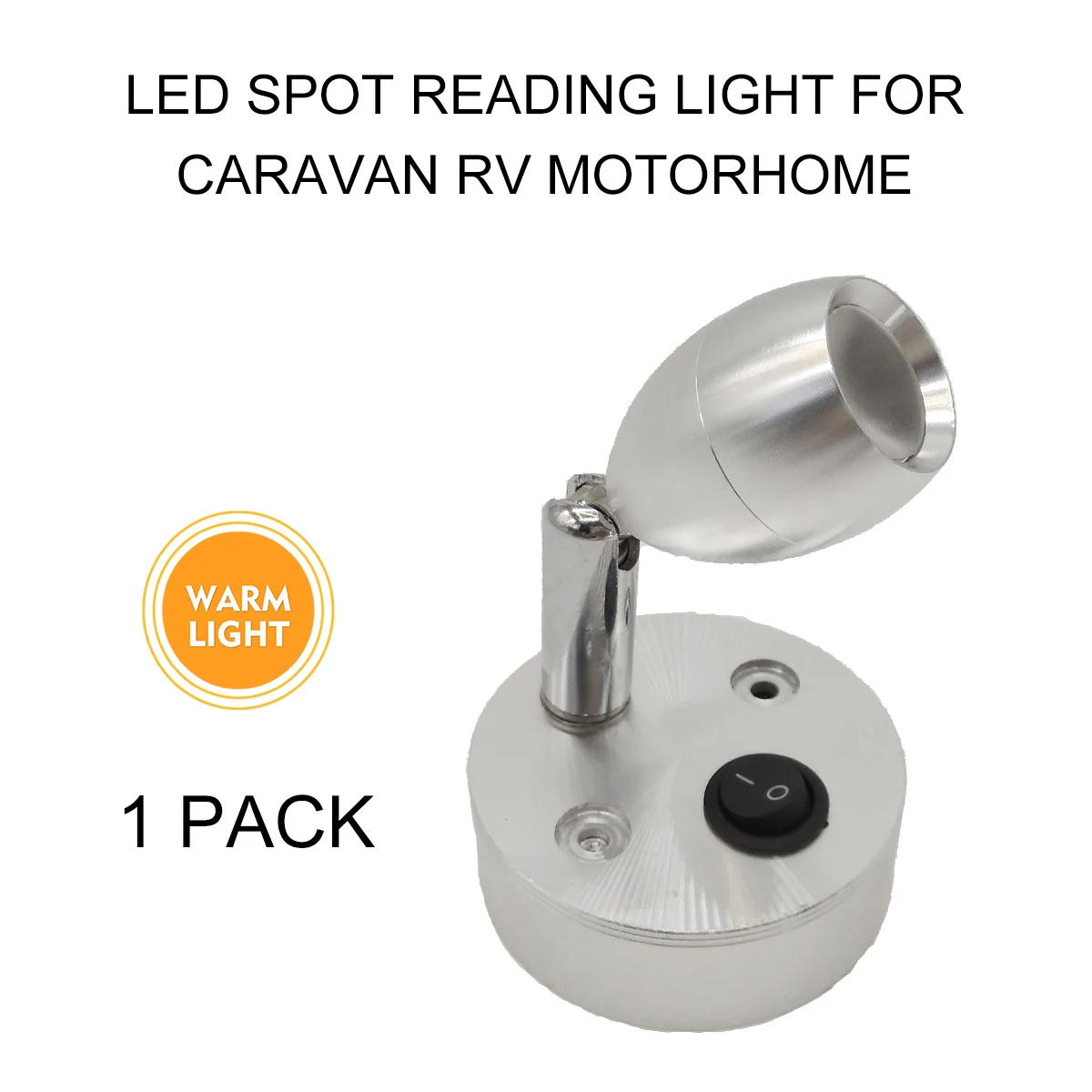 

Bookcase Caravan 12V 100LM LED Spot Reading Light Car Truck Warm Wall Mounted Light Motorhome RV Camper Interior Accessories