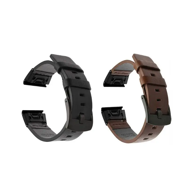 Genuine Leather Watch Strap Quick Release Wristband for Garmin Fenix 6/6X/6S Kit for smart watch Genuine Leather Watch Strap Quick Release Wristband for Garmin Fenix 6/6X/6S Kit for smart watch