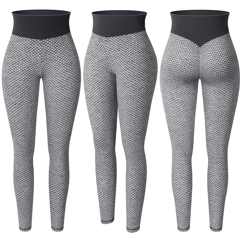 Women High Waist Leggings No See Through Thick Fitness Legging Butt Lift Seamless Legins Workout Gym Scrunch Booty Push Up Pants