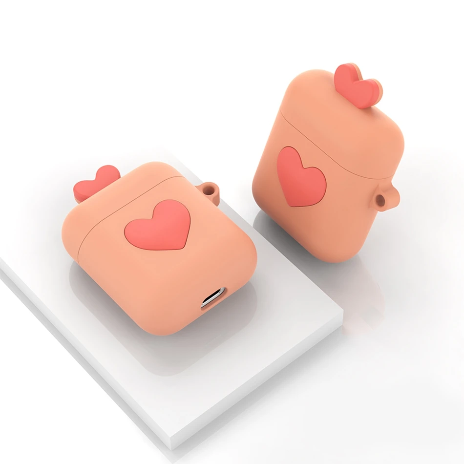 Чехол для наушников для Apple Airpods 2 чехол силиконовый милый тигр Мультяшные наушники чехол для Air Pods 1 Аксессуары для Earpods чехол - Цвет: D
