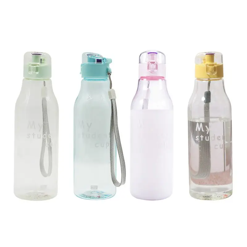 520 мл пластиковые спортивные бутылки для воды герметичная Йога, тренировки, фитнес бутылка для коктейля, воды подходят студентам небьющаяся бутылка zh1