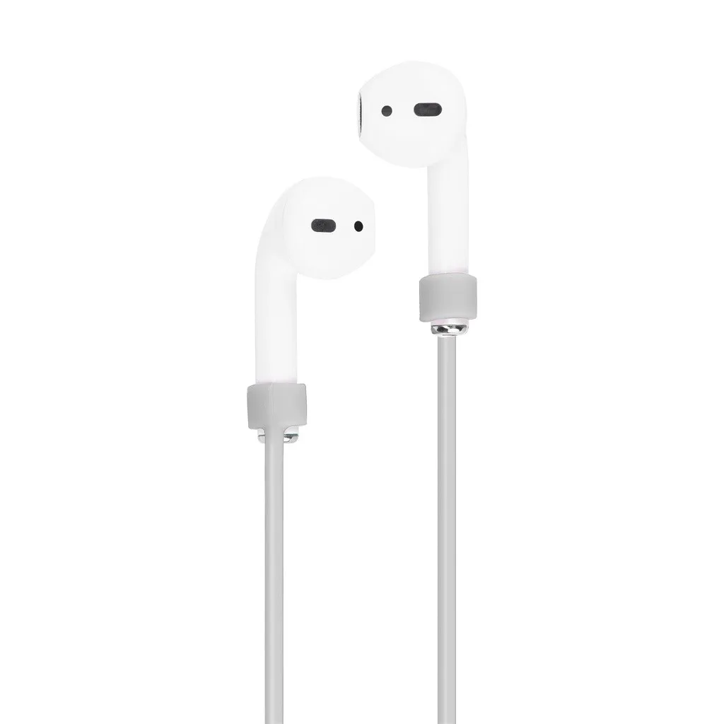 VOBERRY, портативный аксессуар для гарнитуры, набор для Airpods 2& 1, чехол для зарядки, силиконовый защитный чехол и брелок с помпоном, ремешок 829#2