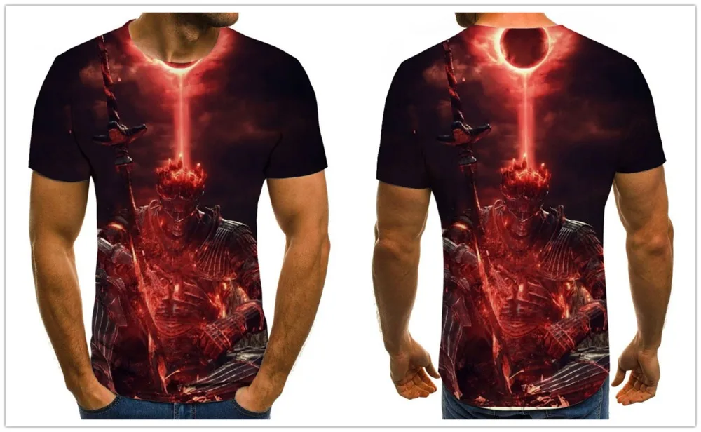 Waliicorners 3D graphics T-shirt summer Harajuku tops fashion casual short-sleeved round neck shirt boys clothing 12 7