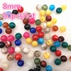 50pcs/lot 8mm Imitation Natural Stone Round Acrylic Beads Spacer Loose Beads For Jewelry Making #14 ► Photo 3/3