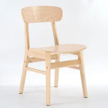 

Nordic Solid Wood Dining Chair, Adult Household Milk Tea Shop Mensal Chair Hall By Endorsement Tables And Chairs Of