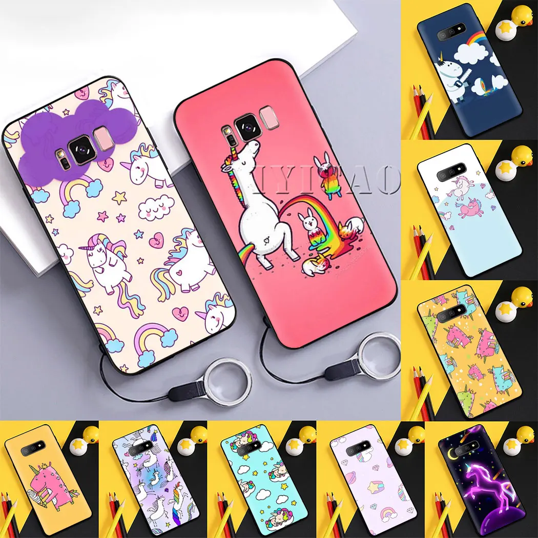 Единорог Мягкий чехол для samsung A10 20 30 40 50 60 70 A20E | Мобильные телефоны и аксессуары