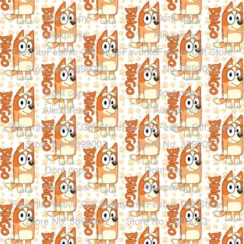 

Kids Clothes Bingo Bluey Boys cartoon kawaii Fabric for Patchwork DIY Crafts Sewing Material Tilda Doll Cloth