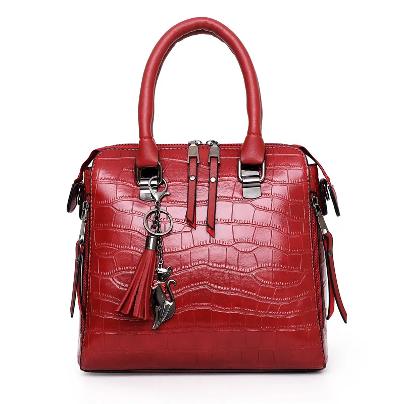 Kmuysl новая сумка из 4 частей женская сумка через плечо сумка высокого качества кожаная сумка с крокодиловым принтом Большая объемная модная сумка