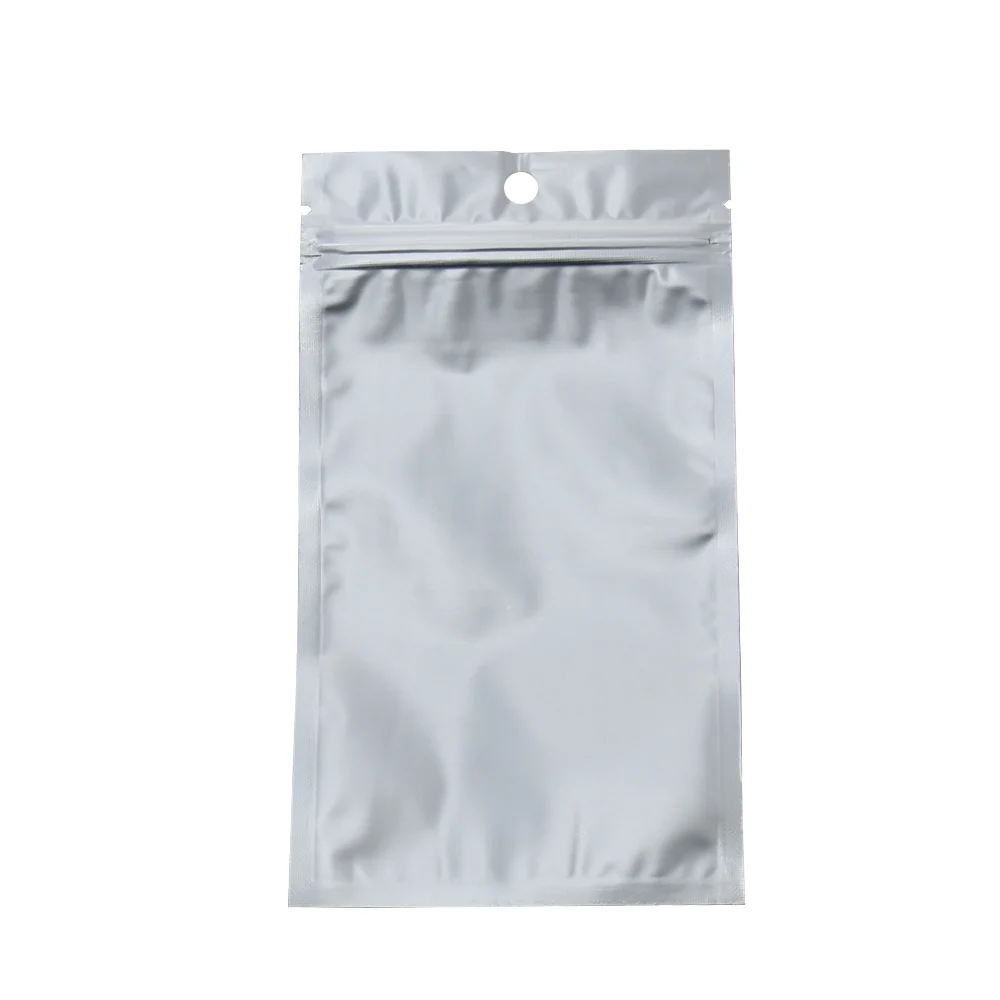 100 шт 5 размеров матовый золотой Теплоизоляционный алюминиевый фольга прозрачный пластиковый пакет сумка для хранения молнии плоский мешок на молнии пакеты из майлара