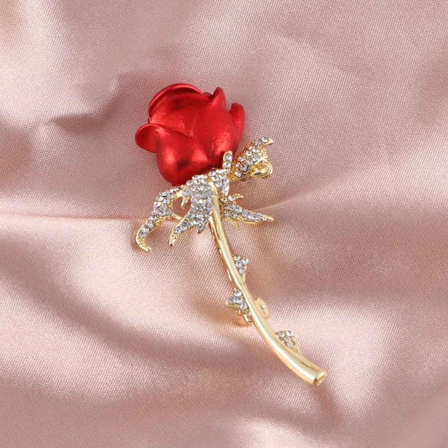 Flower Brooch Lapel Pin Rhinestone Jewelry Women Wedding Pins Large Brooches For Women broche Clothes Accessories