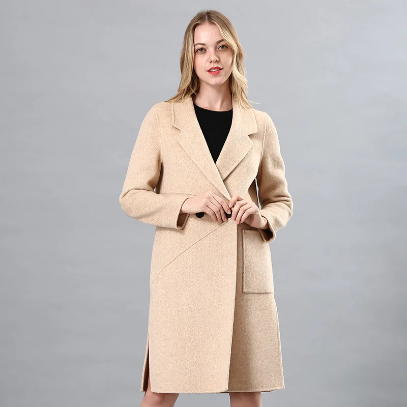 Winter 2020 New Two-Sided Plush Woolen Coat Medium