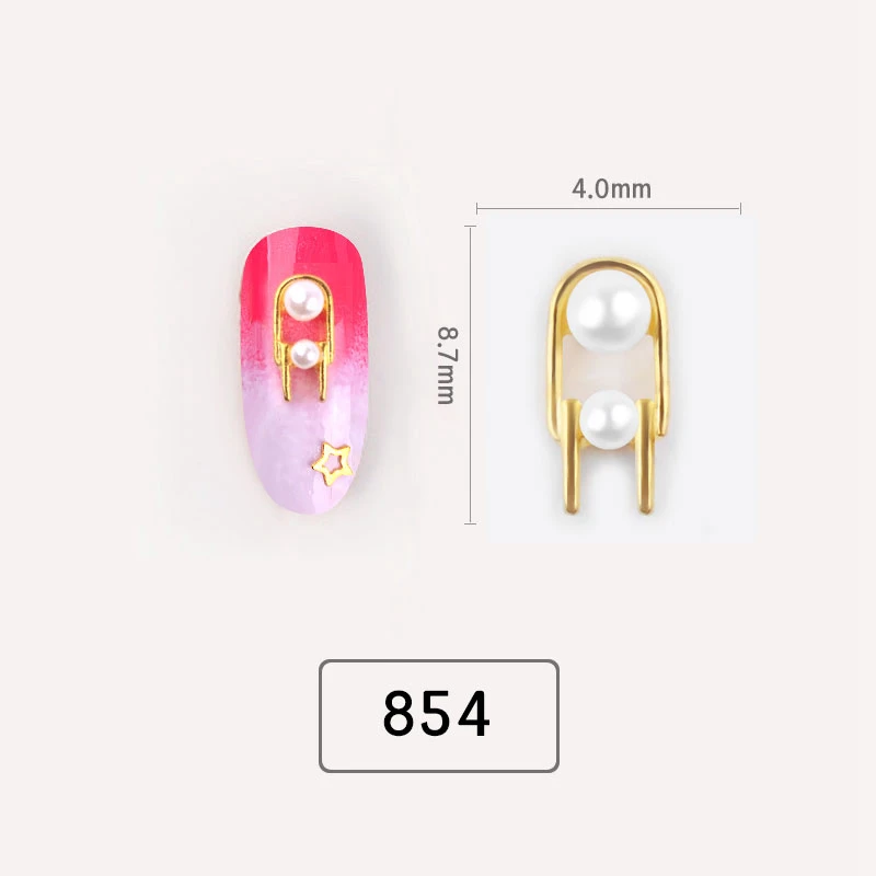 5 шт 3D Сплав Аксессуары для дизайна ногтей сверкающие хрустальные золотые ногти ювелирные изделия высшего уровня для ногтей красивые амулеты - Цвет: 23