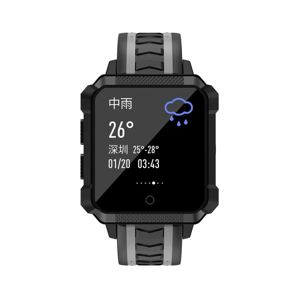 H7 4G Смарт часы Для мужчин gps WI-FI 1 Гб+ 8 Гб 600 мА/ч, монитор сердечного ритма Bluetooth IP68 Водонепроницаемый умные часы-браслет для xiaomi телефон - Цвет: Black