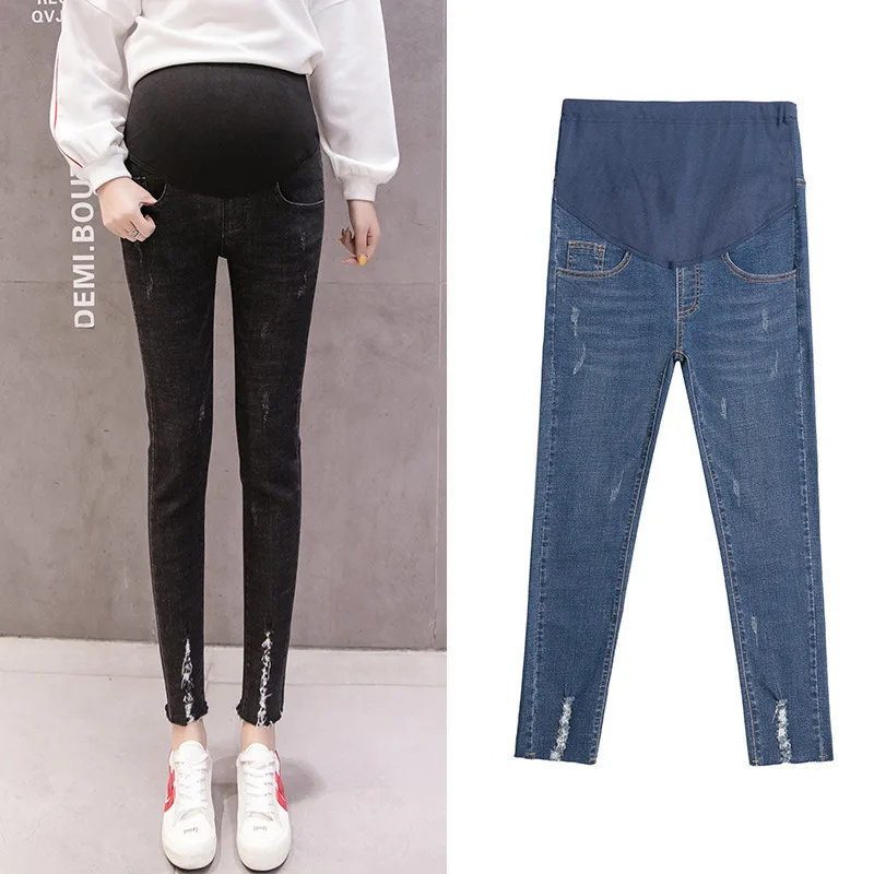 

Envsoll Maternity Jeans Pants Pregnant Clothes Pregnancy Trousers Jeans Thin Style Pregnant Pants Maternity Support Jeans Woman