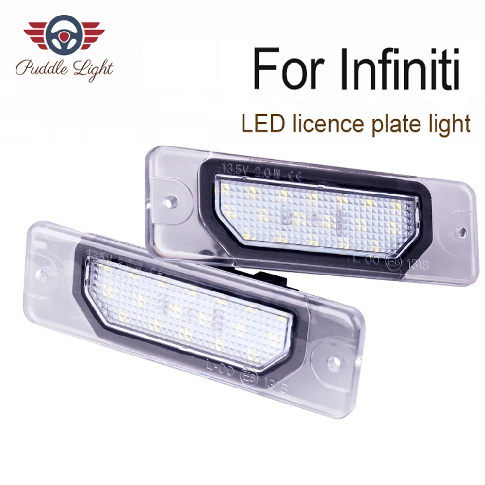 

2Pcs 18-SMD Led Number License Plate Light For Infiniti Fx35 Fx45 Q45 Q60 Q70 I30 I35 G25 G35 G37 M35h M37 M56 by PAISION