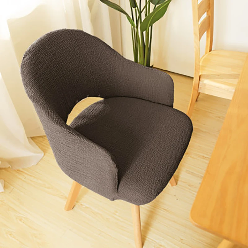 

Chair Cover Thicken Conjoined Cotton Hollow Leisure Household Elastic European Office Dining Table Modern Chair Protect Cover