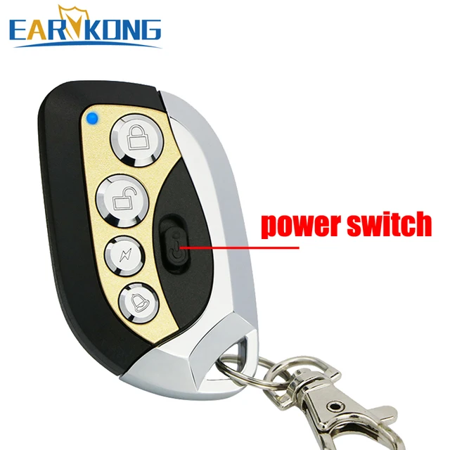 433MHz wireless remote controller metal material with Power Switch Protection new designed  for 433MHz home burglar alarm system 3