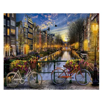 

40x50cm Painting By Numbers Love in Amsterdam DIY Digital Painting Frameless Paint By Numbers On Canvas Home Decor 2020 Hot Sale