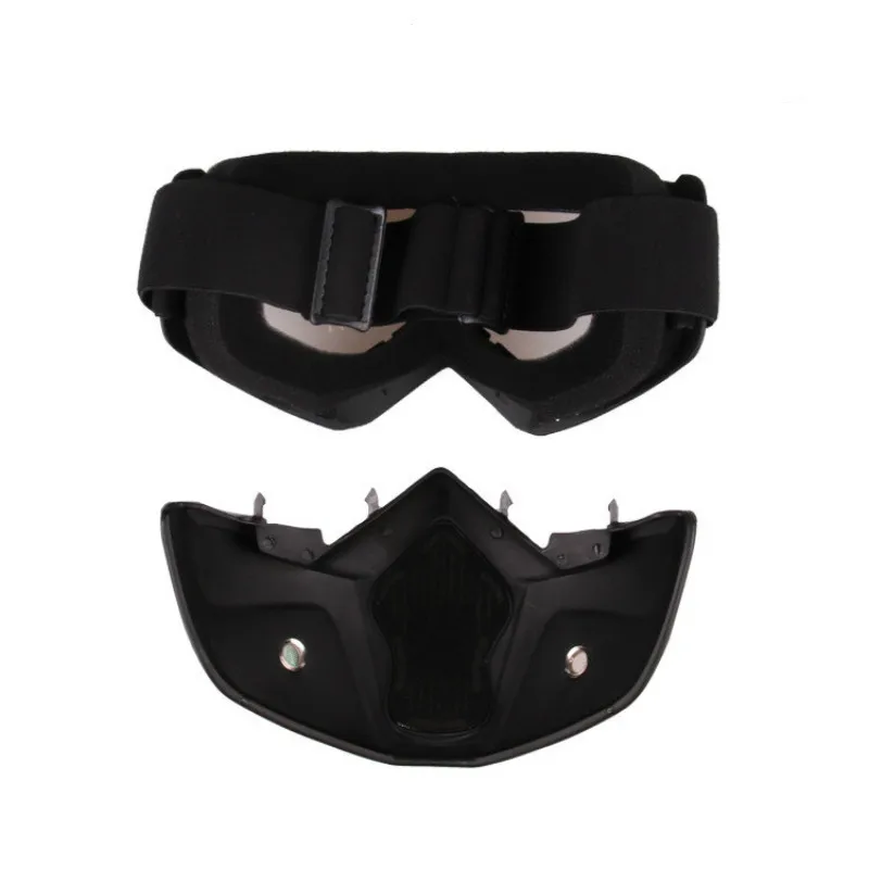 Новая мужская и женская Лыжная маска для сноубординга зимние очки снегод ветрозащитные лыжные стеклянные солнцезащитные очки для мотокросса с фильтром для рта