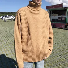 Solid Turtleneck Pullover Men Korean Winter Sweater Men 2019 Long Sleeve Fashion Thick men's Warm Turtleneck Sweater Male Solid Turtleneck Pullover Men Korean Winter Sweater Men 2019 Long Sleeve Fashion Thick men's Warm Turtleneck Sweater Male