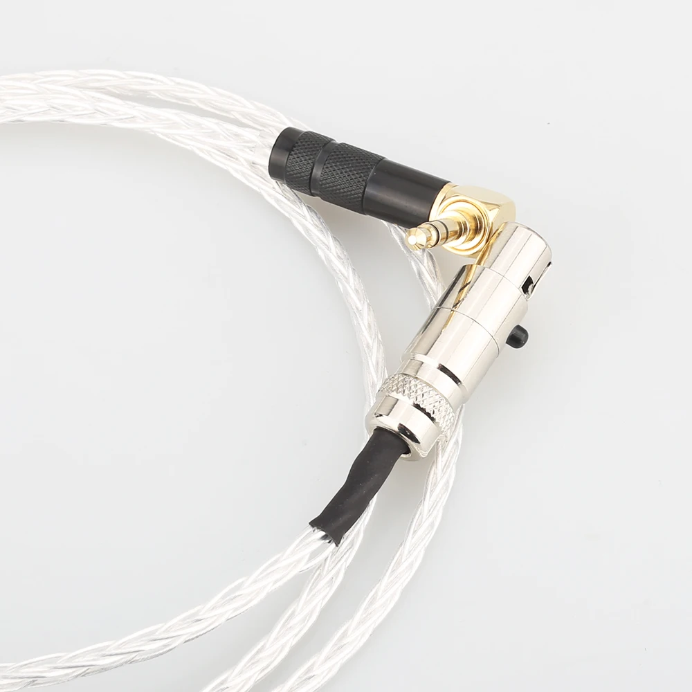Audiocrast 8 Cores 7N OCC Silver Plated copper silver Earphone Upgraded Cable Wire for K240 K242 K271 K272 K702 Q701 Headphones