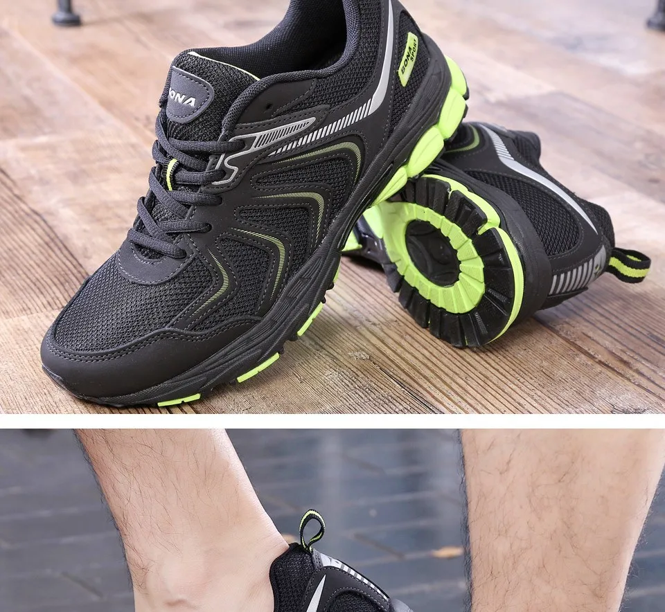 BONA Zapatos de hombre, мужские кроссовки, на шнуровке, дышащие, удобные, уличные, для мужчин, красивые тренды, спортивные кроссовки