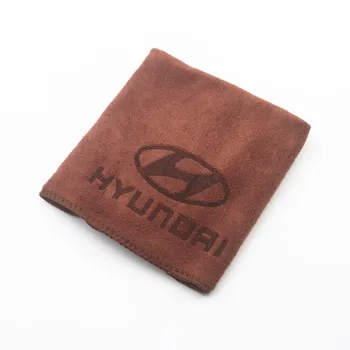 

30*30CM Car Sticker Wash Microfiber Towel Car Cleaning For Solaris ix35 i20 i30 i40 HYUNDAI Tucson CRETA Santa Car Styling