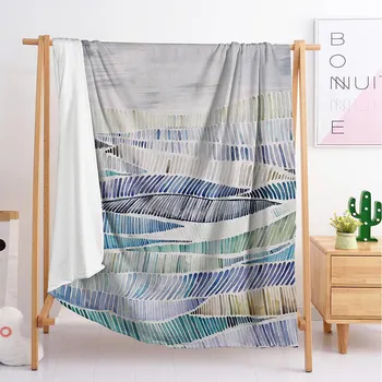 

New watercolor color block series Throw Blanket flannel blanket blanket blanket blanket sleeping blanket nappy blanket bedding