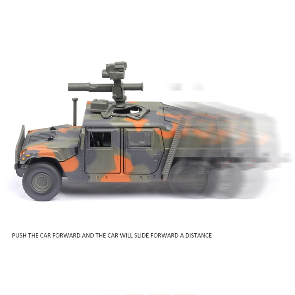 1:32 Hummer M1046 армейский бронеавтомобиль музыкальная с подсветкой машина литые игрушечные машинки горячее колесо модель автомобиля металлический корпус