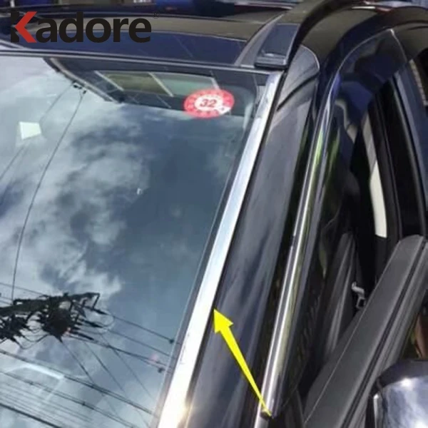 Для Toyota RAV4 RAV 4 из нержавеющей стали, отделка на переднее окно, отделка головы, декоративная отделка, наклейка для автомобиля, Стайлинг автомобиля