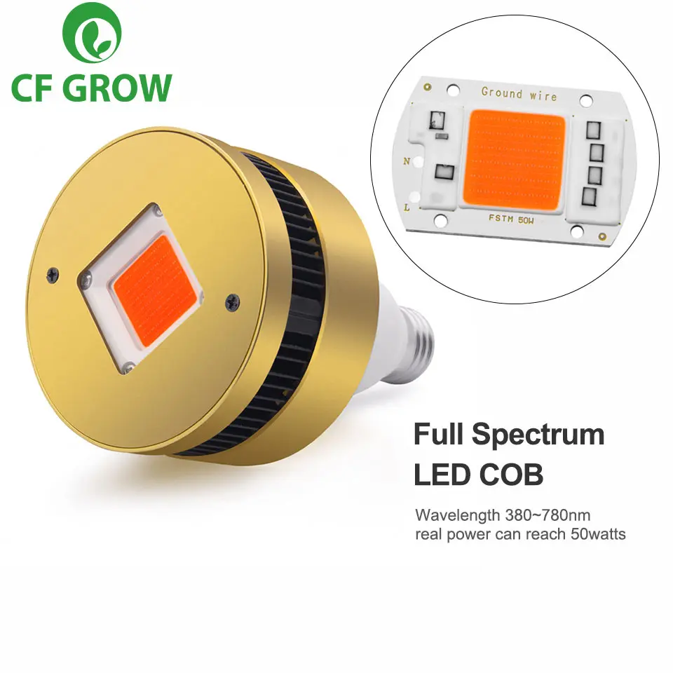 

120W 150W COB LED Grow Light E26 E27 Soc2ket Base Full Spectrum Grow Lamp for Indoor Plants Small Growing Tent