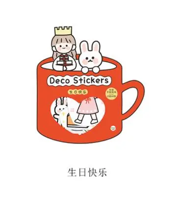 Kawaii розовые девушки деко наклейки декоративные Сделай сам стикер для дневник в стиле скрапбукинг украшения милые канцелярские игрушки стикер s подарок - Цвет: A