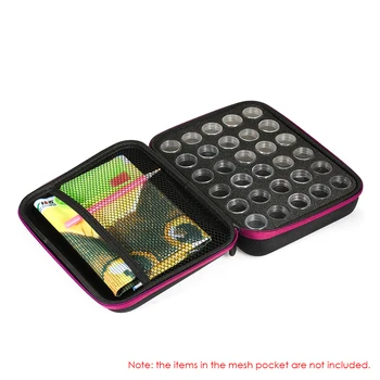 

Hot 30-Bottles Diamond Painting Box Shockproof Closure Embroidery Rhinestones Accessories Container Tool Storage Container Case