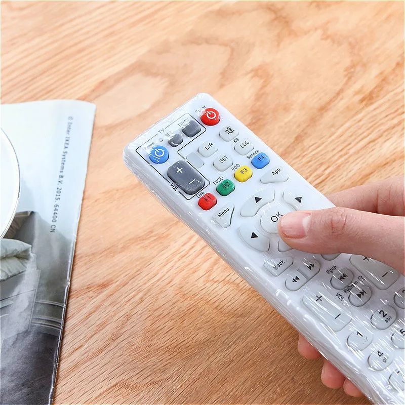 Heat Shrink Film Clear Video TV Air Conditioner Remote Controller Protector Cover Home Dust Waterproof 5PCS/Bag