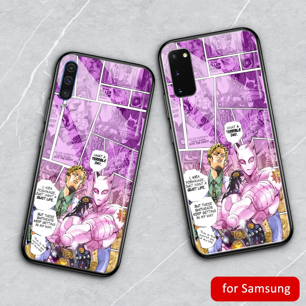 Чехол MimoseCase для Samsung s9 JoJo с необычным приключенческим стеклом Galaxy Note 8 9 10 plus S8 S9 S10