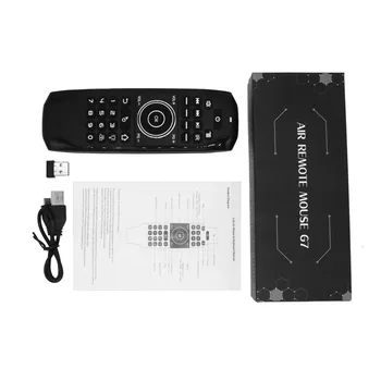 

G7 Mini Keyboard Air Mouse 2.4G IR Wireless Remote Control Backlight Fly 6-Axis Gyro Learning for Android9.0 Smart TV Box