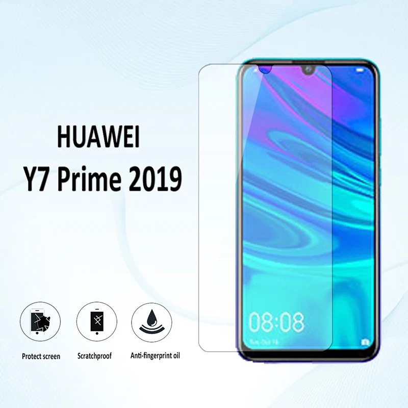 

For Huawei Y7 Prime 2019 DUB-LX1 DUB-LX3 Tempered Glass 9h Protective Phone Film For Huawei Y7Prime 6.26"Glass Screen Protector