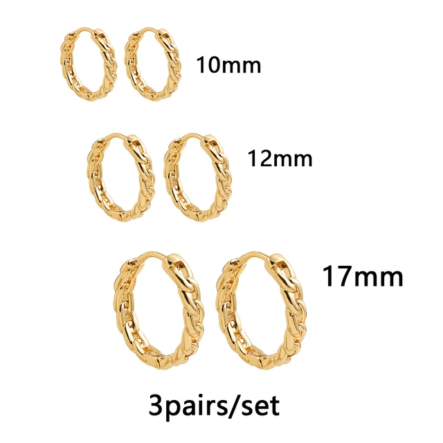 Gold Silver Color Stainless Steel Hoop Earrings for Women Small Simple Round Circle Huggies Ear Rings Steampunk Accessories 216621