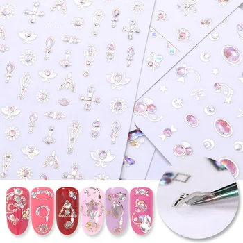 

1 Sheet Mix Patterns Rhinestone Nail Sticker Nail Art Transfer Stickers Nail Decorations DIY Designs Nail Art Decors Tips
